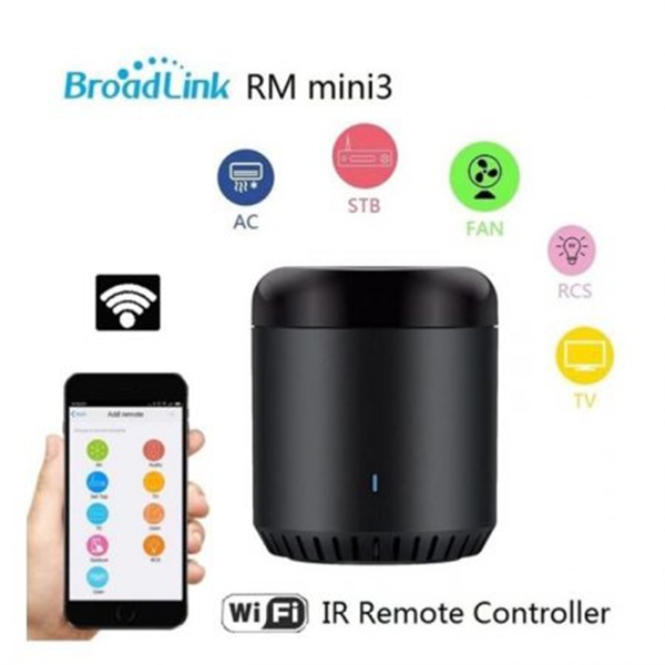 Digital Broadlink RM Mini 3 Black Bean- Control All IR Devices With Smartphone, Universal IR Smart Remote Controller