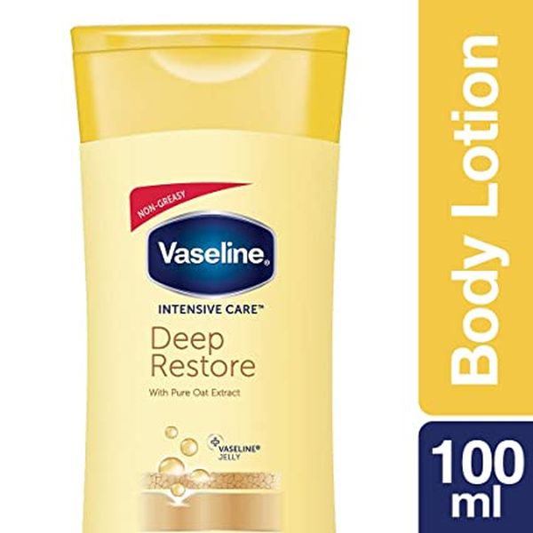 Vaseline Intensive Care Deep Restore with pure Oat extract Body Lotion- Per Carton 48 Pieces- 100ml