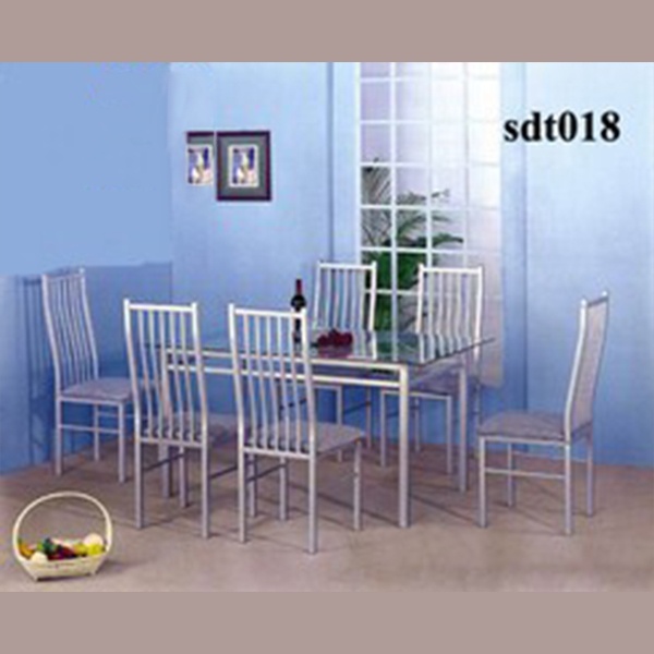 Modern High-Quality Steel Dining Table Model (018)