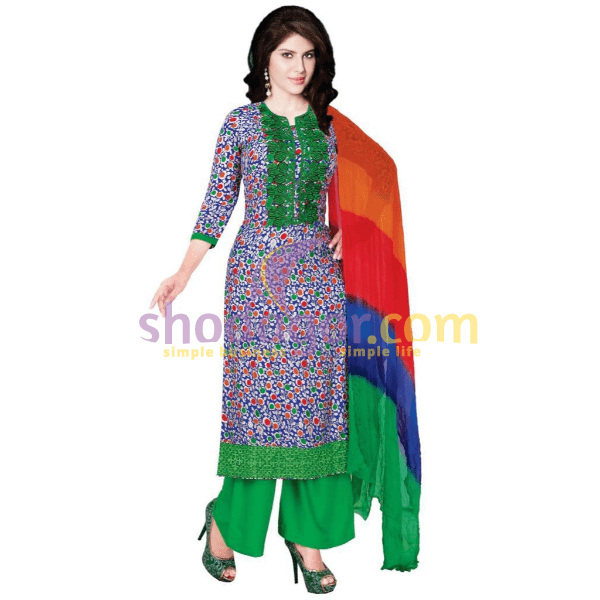 Modern Cotton Digital Printed Three piece with Embroidery work Wholesale
