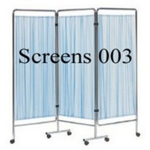 Durable Steel Frame 3 Folding Hospital Privacy Screens (003)
