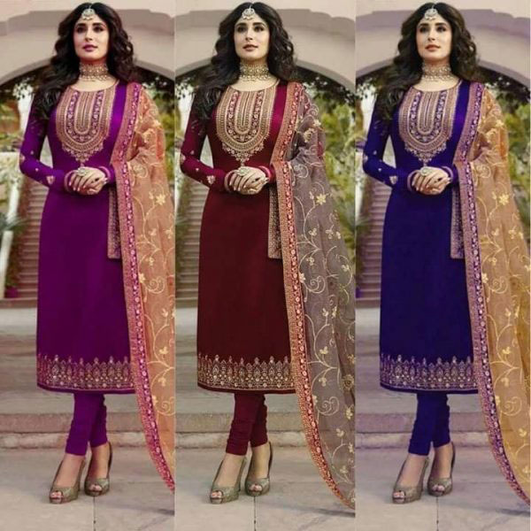 Modern Design Jorjet Three Piece Wholesale For Girls(থ্রি পিস)