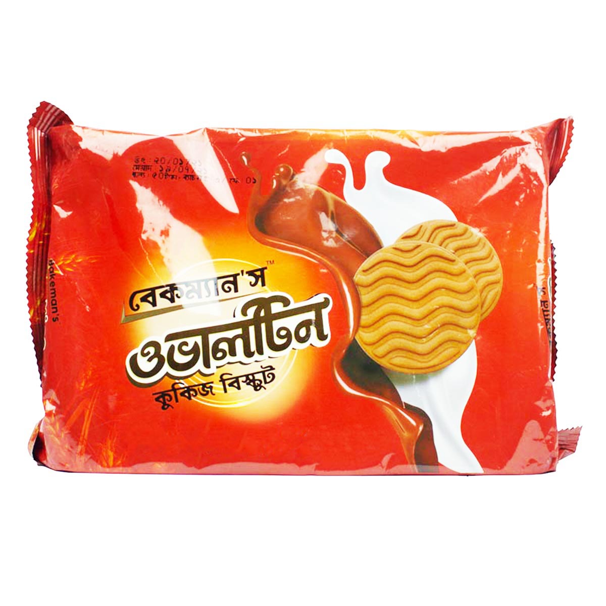 Bakeman's Ovaltine Cookies Standard Pack - 65gm (Per Carton - 24 Piece)