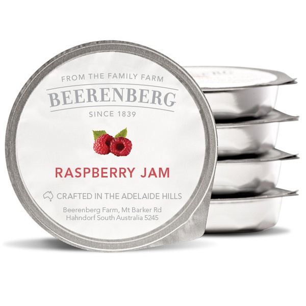 BEERENBERG RASPBERRY JAM 15GM STERLING RANGE IMPORTED FROM AUSTRALIA