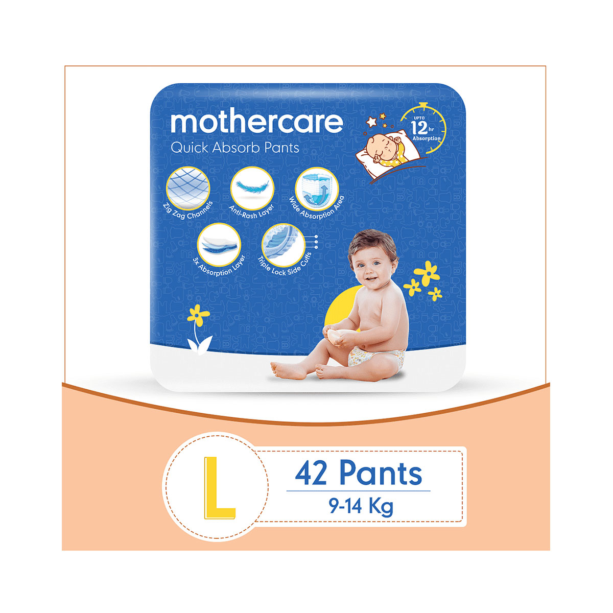 Mothercare Diaper Pants Extra Absorb Large -42 Pcs