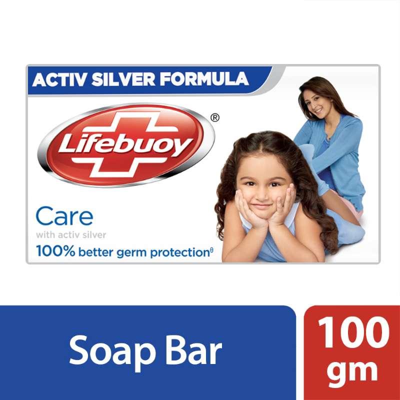 Lifebuoy Soap Bar Care- 100g, complete germ protection- provides skincare, Per Carton size 72 Piece