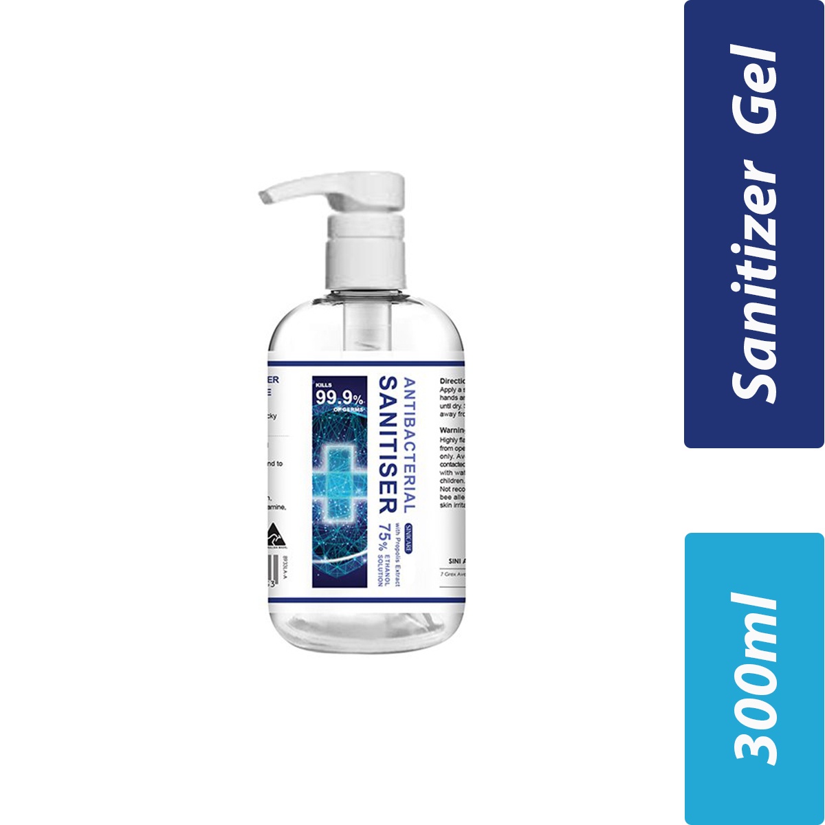 Sinicare- Sanitiser- Gel type- Per Case 30 Pieces- 300ml