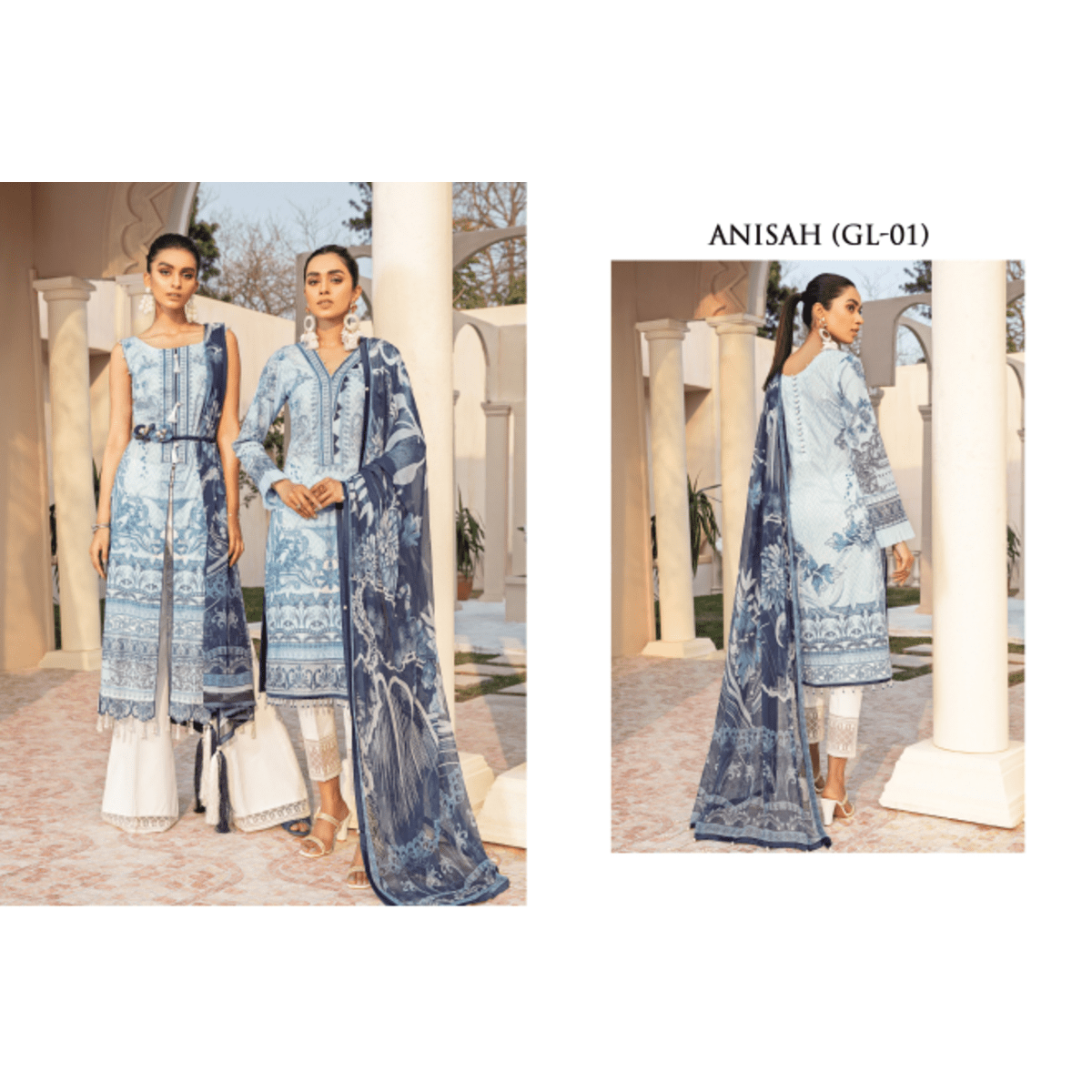 GULAAL Lawn Suits Unstitched 3 Piece - Per Set - 12 suits