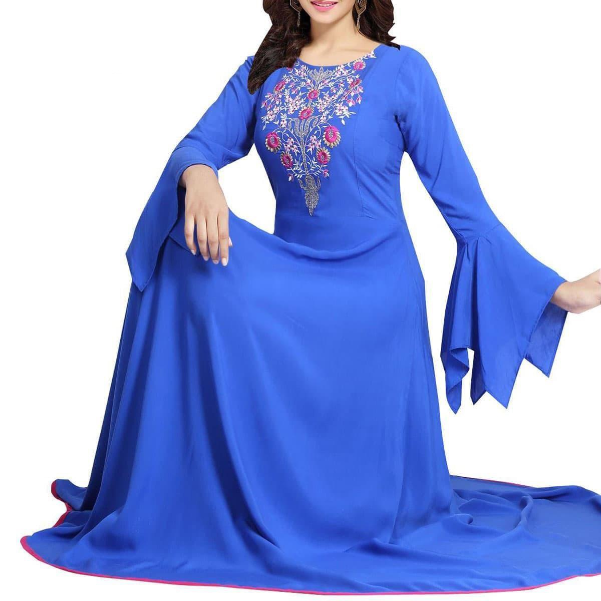 One Piece Linen Made Readymade Embroidery Work Kurtis For Woman(MOH-2022)