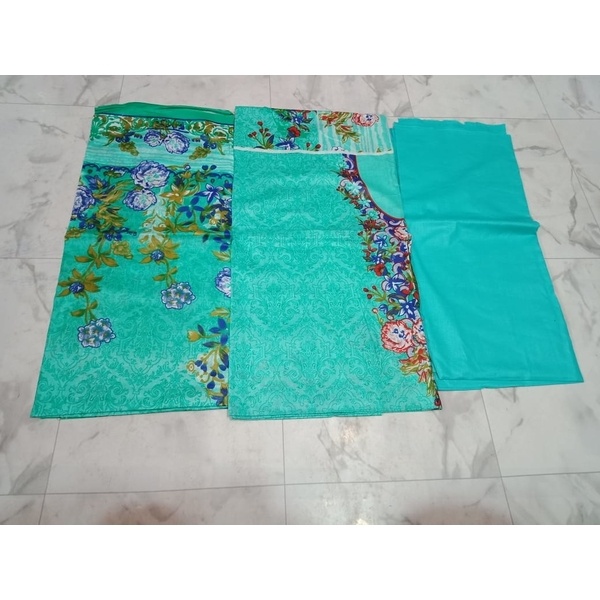 Multi color Ferdous lawn cotton three piece