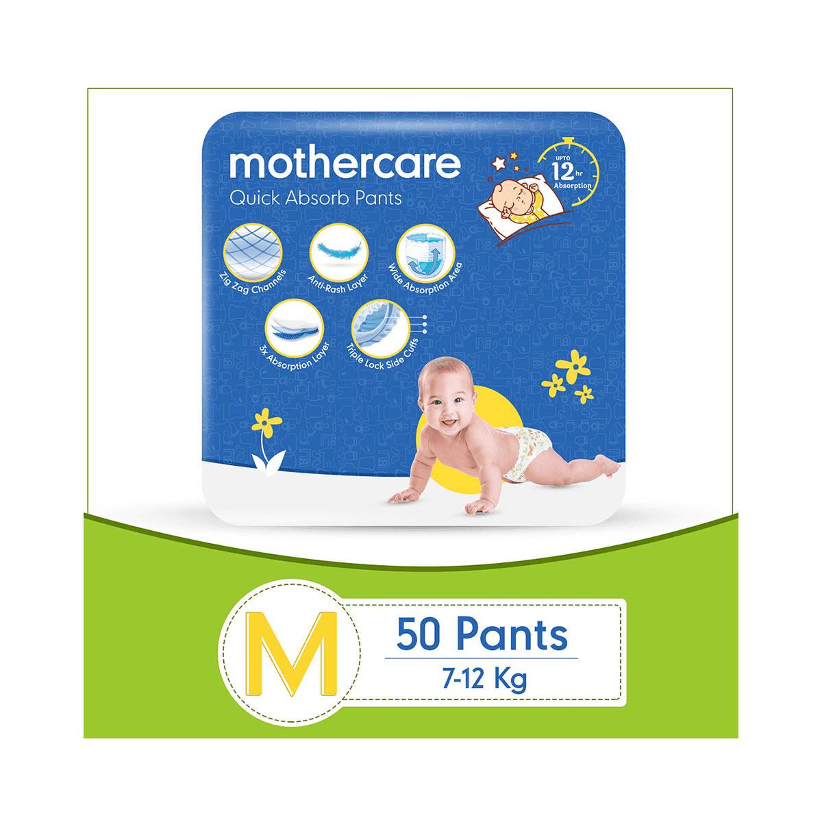 Mothercare Diaper Pants Extra Absorb Medium- 50 pcs