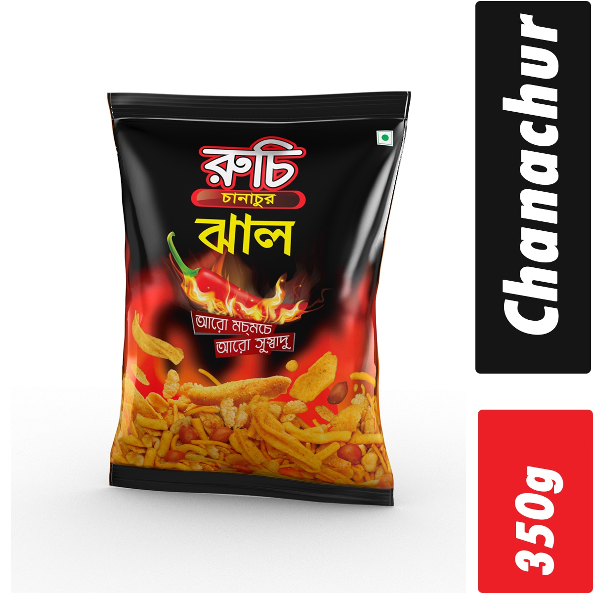 Ruchi Hot Chanachur- Per Carton 42 Pieces- 350g