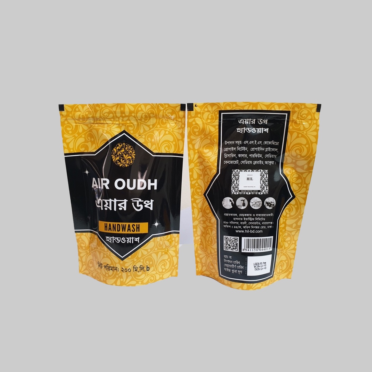 Air Oudh Handwash Refill pack -Per Case 24 Pieces-200ml