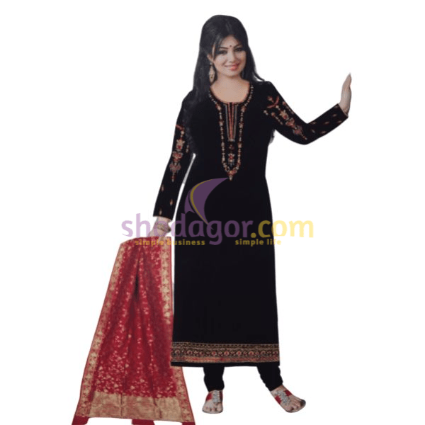 wholesale Modern Stylish Indian Copy 4 Piece with embroidery Work for Girls