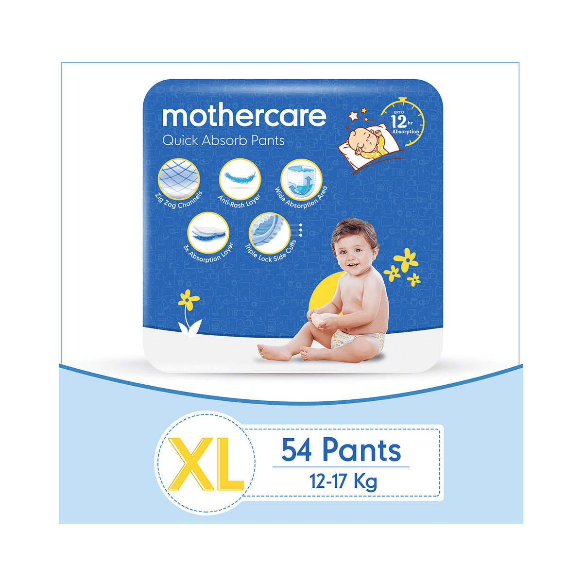 Mothercare Diaper Pants Extra Absorb Extra Large- 54 pcs