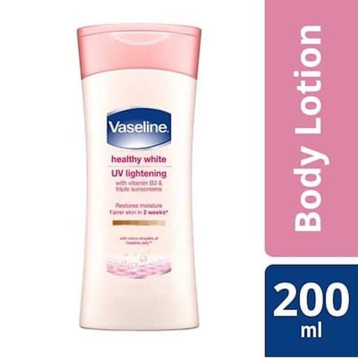 Vaseline Healthy White Lightening Body Lotion- Per Carton 24 Pieces- 200ml