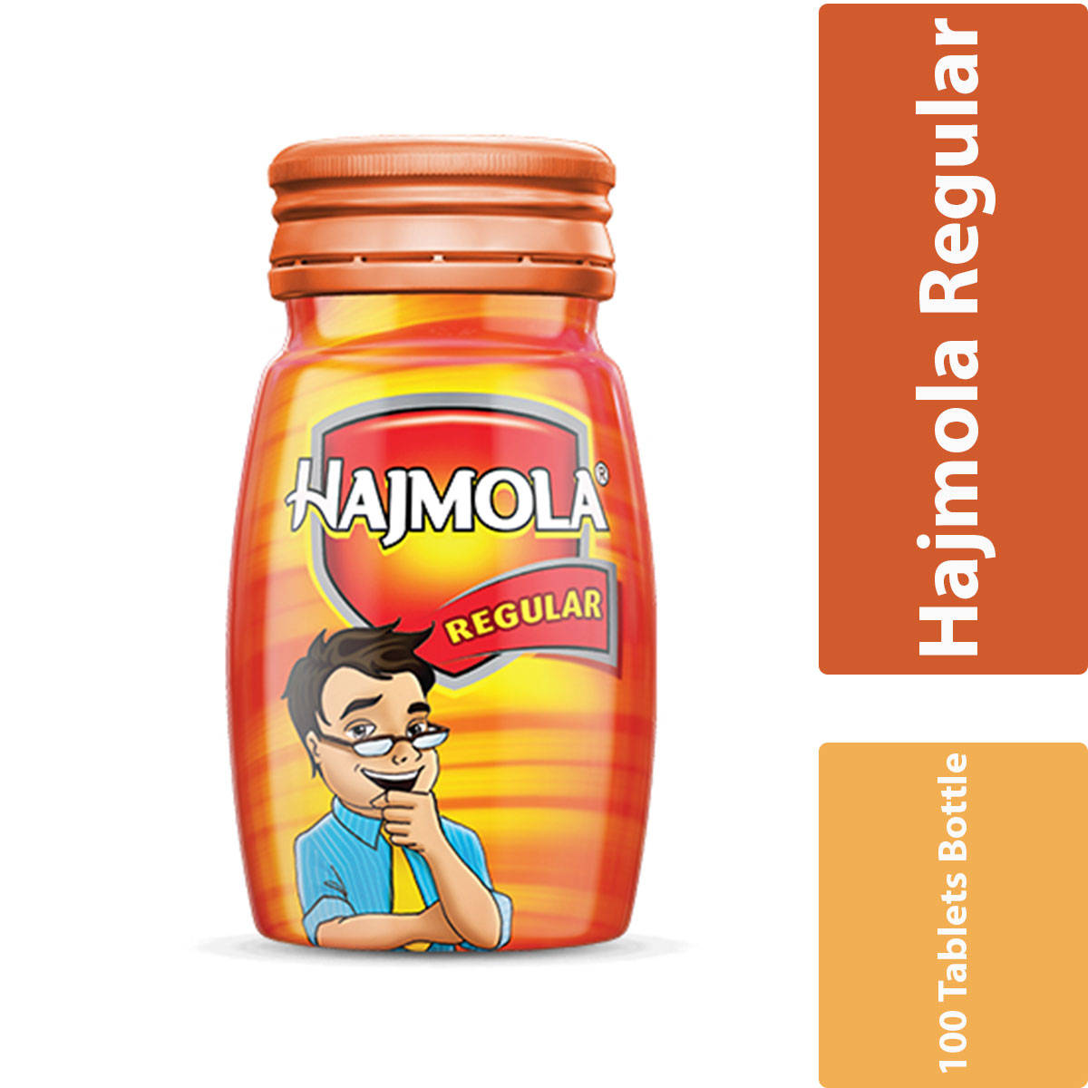 Dabur- Hajmola Regular Tablet- Per Case 72 Bottles- 100 Tablets Bottles