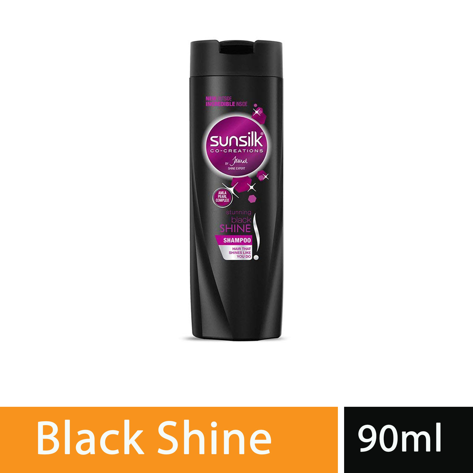 Sunsilk Shampoo Stunning Black Shine- 90ml, Per Carton size 48 Piece