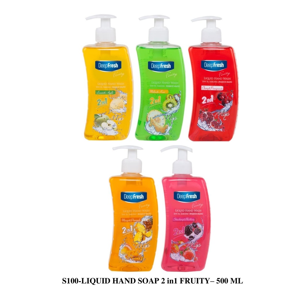 ORIGINAL DEEP FRESH LIQUID HAND SOAP 2 in1 FRUITY(500 ML) IMPORTED FROM TURKEY