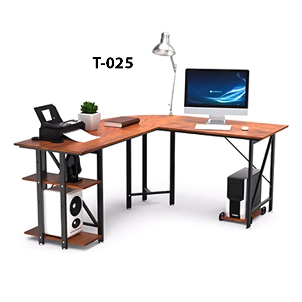L Shaped Corner Computer and Gaming Desk Model (025)